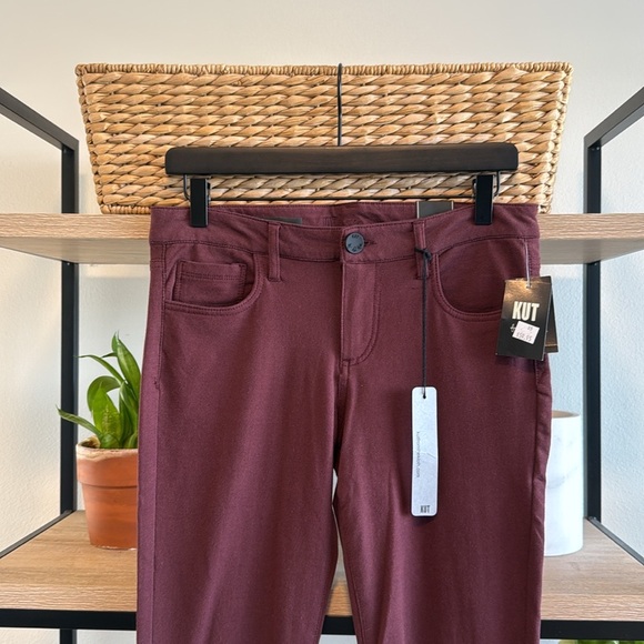 NWT Kut from the Kloth Mid-Rise Jennifer Ultra Skinny French Terry Knit Jeans, 6 - Picture 2 of 11